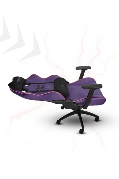 XMAX / Rio Balerion Terletmez Kadife Kumaş Mor Gaming Oyuncu Koltuğu / 120 Kg Taşır - Resim 4