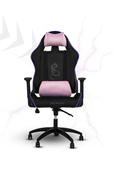 XMAX / Rio Balerion Terletmez Kadife Kumaş Siyah Gaming Oyuncu Koltuğu / 120 Kg Taşır - Resim 6