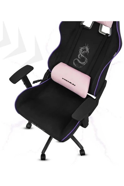 XMAX / Rio Balerion Terletmez Kadife Kumaş Siyah Gaming Oyuncu Koltuğu / 120 Kg Taşır - Resim 5