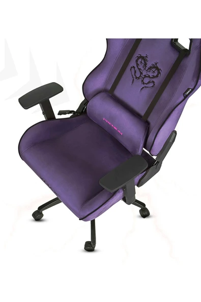 XMAX / Rio Balerion Terletmez Kadife Kumaş Mor Gaming Oyuncu Koltuğu / 120 Kg Taşır - Resim 3