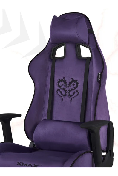 XMAX / Rio Plus Balerion Terletmez Kadife Kumaş Mor Gaming Oyuncu Koltuğu / 120 Kg Taşır ürün görseli