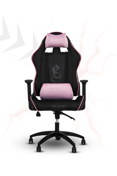 XMAX / Rio Balerion Terletmez Kadife Kumaş Siyah Gaming Oyuncu Koltuğu / 120 Kg Taşır - Resim 2