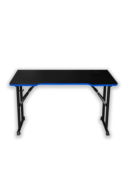 XMAX / JetKur Siyah MDF Bilgisayar Oyuncu Masası 140x70cm Sallanmaz Metal Ayaklı - Pratik Kurulum - Resim 6