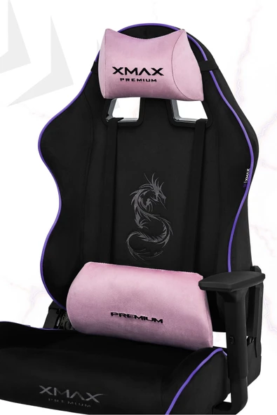 XMAX / Rio Balerion Terletmez Kadife Kumaş Siyah Gaming Oyuncu Koltuğu / 120 Kg Taşır ürün görseli