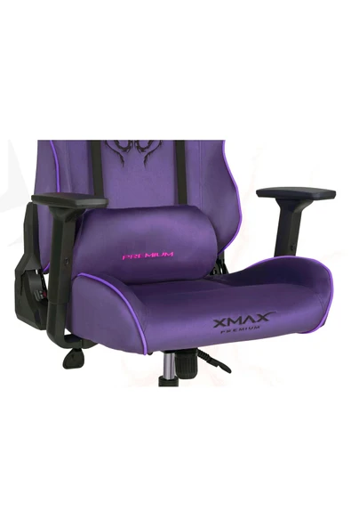 XMAX / Rio Balerion Terletmez Kadife Kumaş Mor Gaming Oyuncu Koltuğu / 120 Kg Taşır - Resim 3