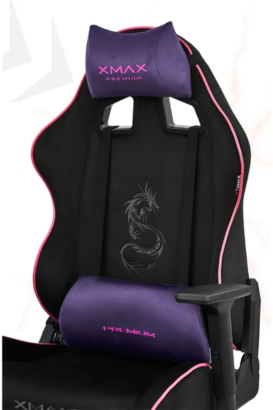 XMAX / Rio Balerion Terletmez Kadife Kumaş Siyah Gaming Oyuncu Koltuğu / 120 Kg Taşır ürün görseli