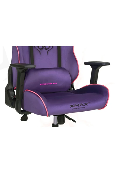 XMAX / Rio Balerion Terletmez Kadife Kumaş Mor Gaming Oyuncu Koltuğu / 120 Kg Taşır - Resim 5