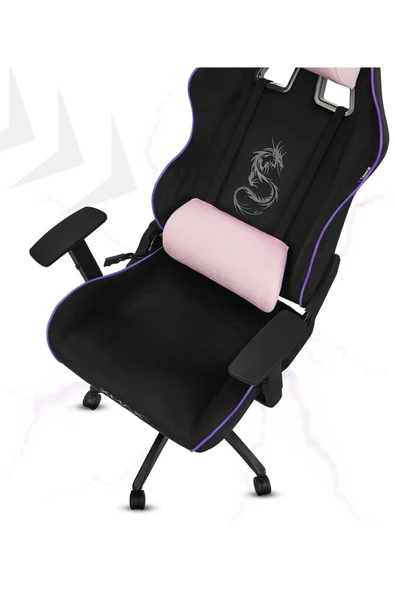 XMAX / Rio Balerion Terletmez Kadife Kumaş Siyah Gaming Oyuncu Koltuğu / 120 Kg Taşır - Resim 5