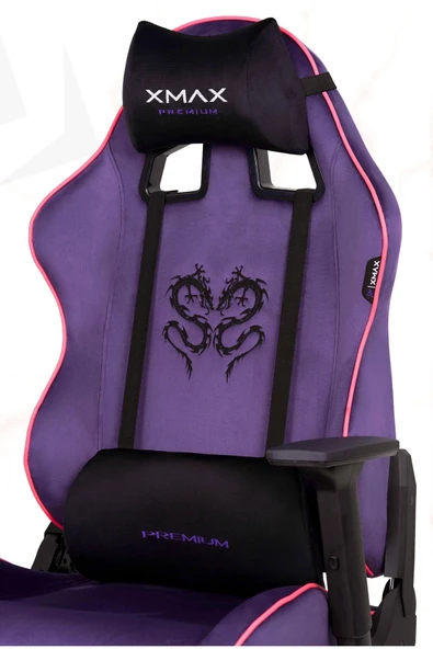 XMAX / Rio Balerion Terletmez Kadife Kumaş Mor Gaming Oyuncu Koltuğu / 120 Kg Taşır ürün görseli