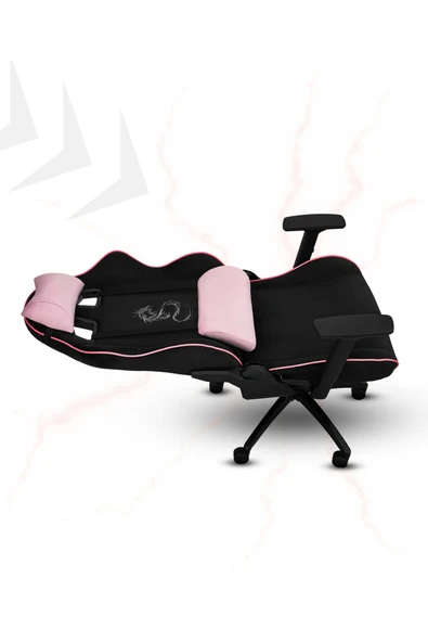 XMAX / Rio Balerion Terletmez Kadife Kumaş Siyah Gaming Oyuncu Koltuğu / 120 Kg Taşır - Resim 3