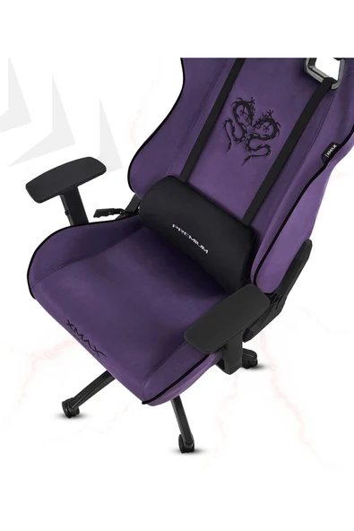XMAX / Rio Plus Balerion Terletmez Kadife Kumaş Mor Gaming Oyuncu Koltuğu / 120 Kg Taşır - Resim 5