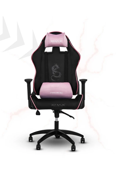 XMAX / Rio Balerion Terletmez Kadife Kumaş Siyah Gaming Oyuncu Koltuğu / 120 Kg Taşır - Resim 5