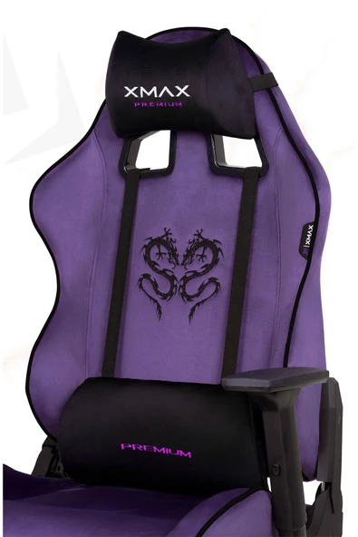 XMAX / Rio Balerion Terletmez Kadife Kumaş Mor Gaming Oyuncu Koltuğu / 120 Kg Taşır ürün görseli