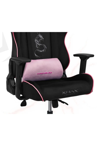 XMAX / Rio Balerion Terletmez Kadife Kumaş Siyah Gaming Oyuncu Koltuğu / 120 Kg Taşır - Resim 4