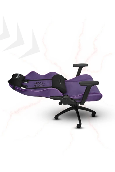 XMAX / Rio Balerion Terletmez Kadife Kumaş Mor Gaming Oyuncu Koltuğu / 120 Kg Taşır - Resim 4