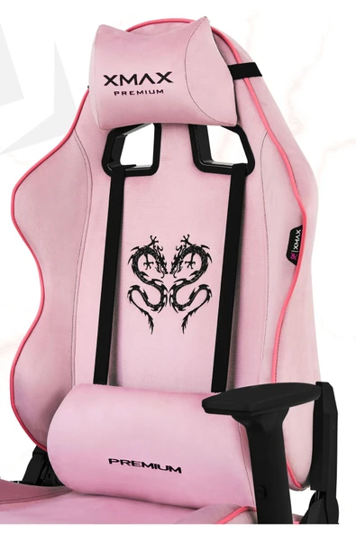 XMAX / Rio Balerion Terletmez Kadife Kumaş Pembe Gaming Oyuncu Koltuğu / 120 Kg Taşır ürün görseli