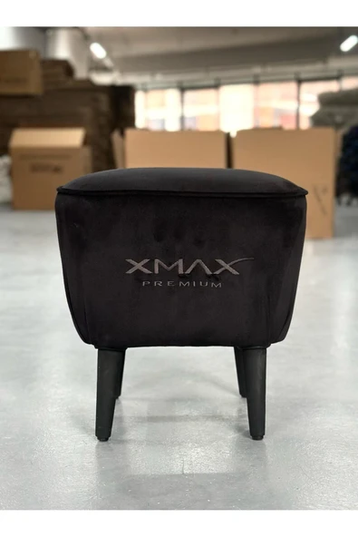 XMAX Arya Baby Face Kadife Siyah Kumaş Üstü Kalın Süngerli Kaliteli Ayak Uzatma Pufu Mode:8 - Resim 4