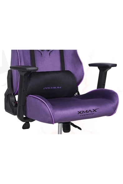 XMAX / Rio Balerion Terletmez Kadife Kumaş Mor Gaming Oyuncu Koltuğu / 120 Kg Taşır - Resim 5