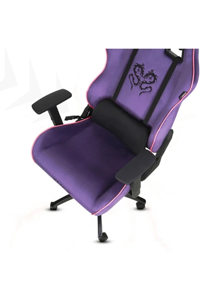 XMAX / Rio Balerion Terletmez Kadife Kumaş Mor Gaming Oyuncu Koltuğu / 120 Kg Taşır - Resim 2