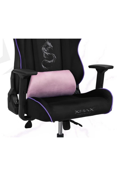 XMAX / Rio Balerion Terletmez Kadife Kumaş Siyah Gaming Oyuncu Koltuğu / 120 Kg Taşır - Resim 3