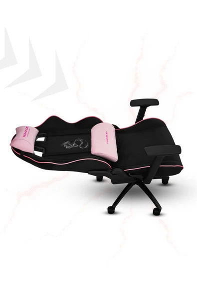 XMAX / Rio Balerion Terletmez Kadife Kumaş Siyah Gaming Oyuncu Koltuğu / 120 Kg Taşır - Resim 3