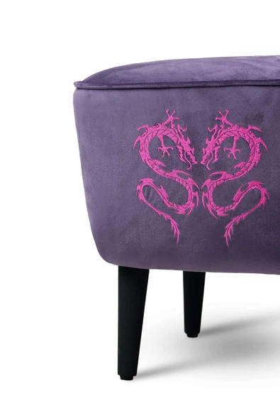 XMAX Arya Baby Face Kadife Mor Kumaş Üstü Kalın Süngerli Kaliteli Ayak Uzatma Pufu Mode:8 ürün görseli