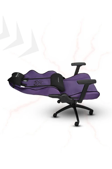 XMAX / Rio Balerion Terletmez Kadife Kumaş Mor Gaming Oyuncu Koltuğu / 120 Kg Taşır - Resim 5