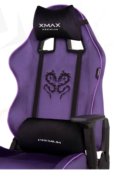 XMAX / Rio Balerion Terletmez Kadife Kumaş Mor Gaming Oyuncu Koltuğu / 120 Kg Taşır ürün görseli