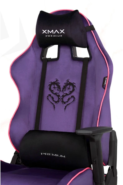 XMAX / Rio Balerion Terletmez Kadife Kumaş Mor Gaming Oyuncu Koltuğu / 120 Kg Taşır ürün görseli