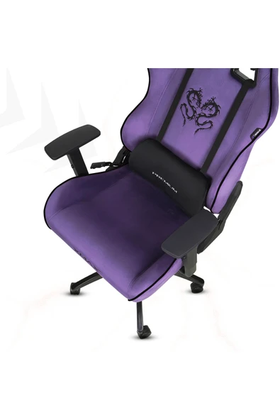 XMAX / Rio Balerion Terletmez Kadife Kumaş Mor Gaming Oyuncu Koltuğu / 120 Kg Taşır - Resim 4