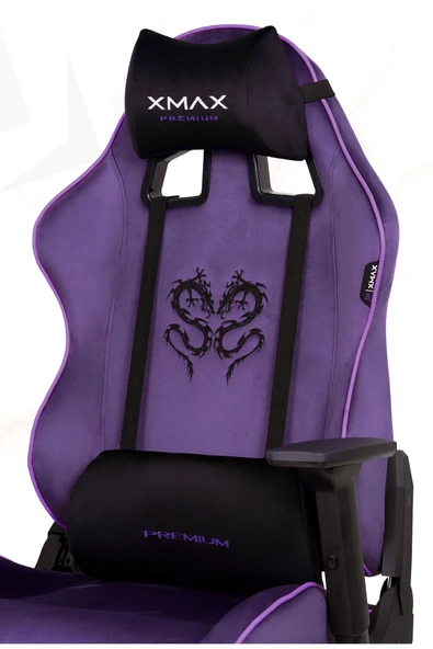 XMAX / Rio Balerion Terletmez Kadife Kumaş Mor Gaming Oyuncu Koltuğu / 120 Kg Taşır ürün görseli