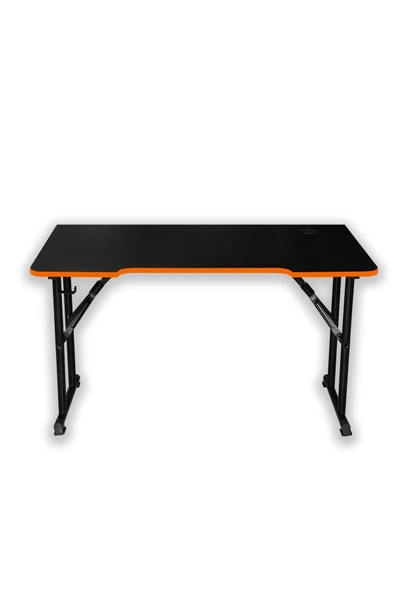 XMAX / JetKur Siyah MDF Bilgisayar Oyuncu Masası 120x60cm Sallanmaz Metal Ayaklı - Pratik Kurulum - Resim 6