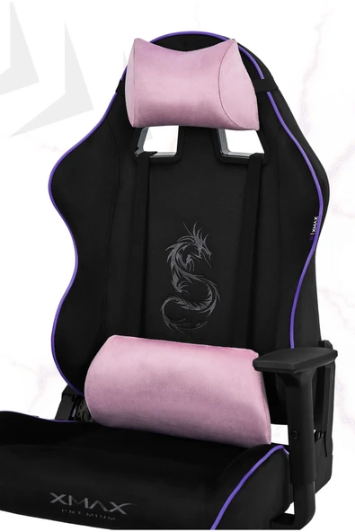 XMAX / Rio Balerion Terletmez Kadife Kumaş Siyah Gaming Oyuncu Koltuğu / 120 Kg Taşır ürün görseli