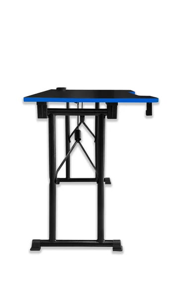 XMAX / JetKur Siyah MDF Bilgisayar Oyuncu Masası 120x60cm Sallanmaz Metal Ayaklı - Pratik Kurulum - Resim 6