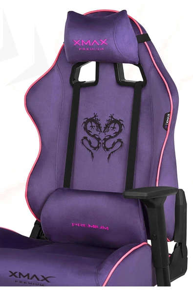 XMAX / Rio Balerion Terletmez Kadife Kumaş Mor Gaming Oyuncu Koltuğu / 120 Kg Taşır ürün görseli