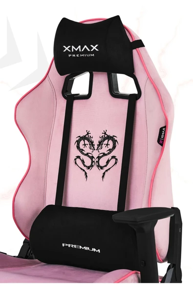 XMAX / Rio Balerion Terletmez Kadife Kumaş Pembe Gaming Oyuncu Koltuğu / 120 Kg Taşır ürün görseli