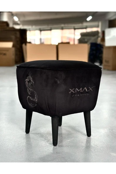 XMAX Arya Baby Face Kadife Siyah Kumaş Üstü Kalın Süngerli Kaliteli Ayak Uzatma Pufu Mode:8 - Resim 2