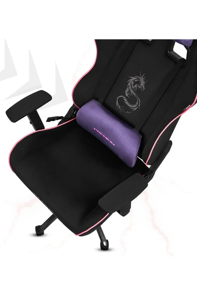 XMAX / Rio Balerion Terletmez Kadife Kumaş Siyah Gaming Oyuncu Koltuğu / 120 Kg Taşır - Resim 6