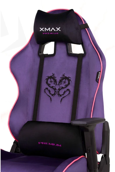 XMAX / Rio Balerion Terletmez Kadife Kumaş Mor Gaming Oyuncu Koltuğu / 120 Kg Taşır ürün görseli