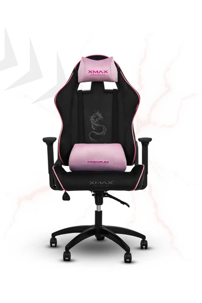 XMAX / Rio Balerion Terletmez Kadife Kumaş Siyah Gaming Oyuncu Koltuğu / 120 Kg Taşır - Resim 6