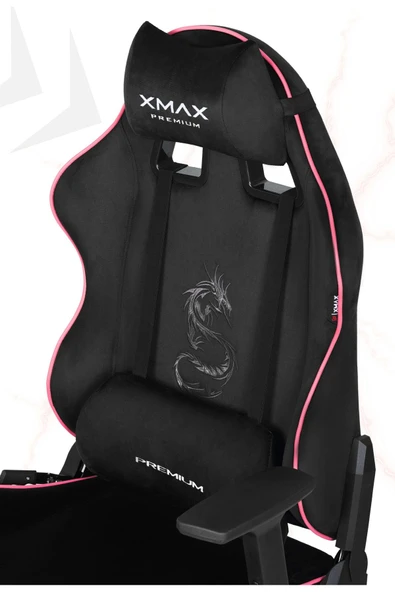 XMAX / Rio Balerion Terletmez Kadife Kumaş Siyah Gaming Oyuncu Koltuğu / 120 Kg Taşır ürün görseli