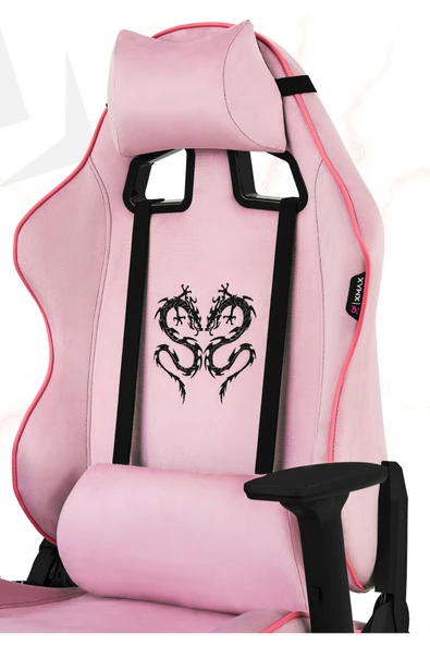 XMAX / Rio Balerion Terletmez Kadife Kumaş Pembe Gaming Oyuncu Koltuğu / 120 Kg Taşır ürün görseli