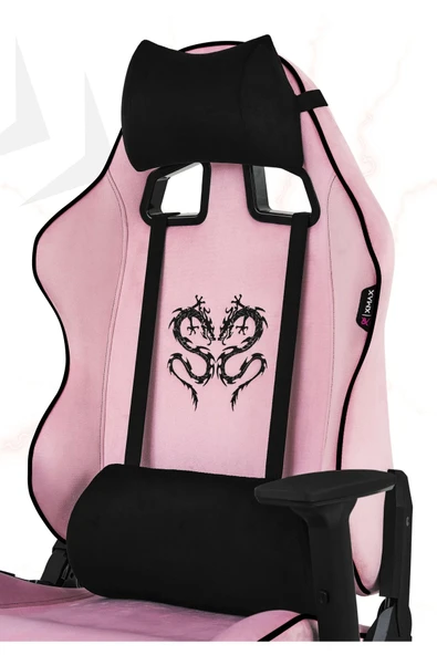 XMAX / Rio Balerion Terletmez Kadife Kumaş Pembe Gaming Oyuncu Koltuğu / 120 Kg Taşır ürün görseli