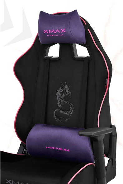 XMAX / Rio Balerion Terletmez Kadife Kumaş Siyah Gaming Oyuncu Koltuğu / 120 Kg Taşır ürün görseli