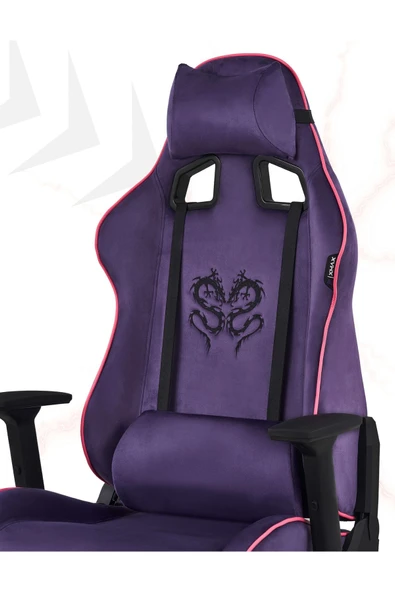 XMAX / Rio Plus Balerion Terletmez Kadife Kumaş Mor Gaming Oyuncu Koltuğu / 120 Kg Taşır ürün görseli