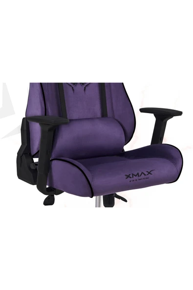 XMAX / Rio Plus Balerion Terletmez Kadife Kumaş Mor Gaming Oyuncu Koltuğu / 120 Kg Taşır - Resim 5
