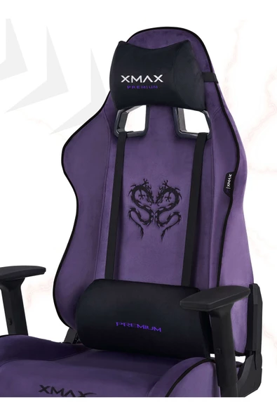 XMAX / Rio Plus Balerion Terletmez Kadife Kumaş Mor Gaming Oyuncu Koltuğu / 120 Kg Taşır ürün görseli
