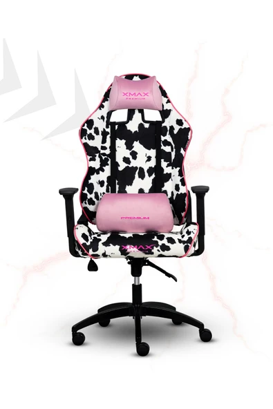 XMAX / Rio Balerion Terletmez Kadife Kumaş Dalmaçyalı Koltuk Gaming Oyuncu Koltuğu / 120 Kg Taşır - Resim 4