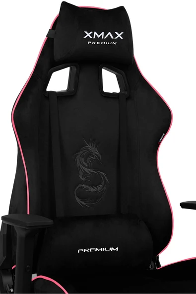 XMAX / Rio Pus Balerion Terletmez Kadife Kumaş Siyah Gaming Oyuncu Koltuğu / 120 Kg Taşır ürün görseli