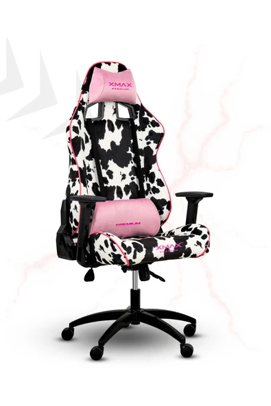 XMAX / Rio Plus Balerion Terletmez Kadife Kumaş Dalmaçyalı  Gaming Oyuncu Koltuğu / 120 Kg Taşır - Resim 5